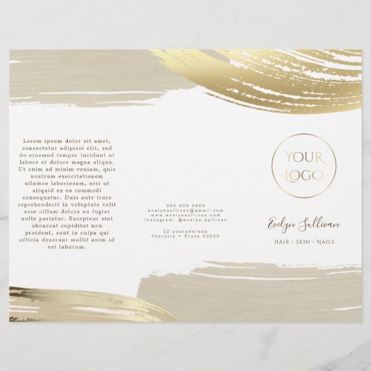 Brochure voor goudverfpenseel (Voorkant)