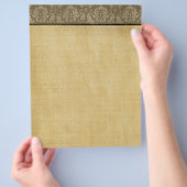 brochure voor het randpapier voor de Damasgrens (Hand)