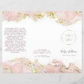 brochure voor roze marmerontwerpen (Voorkant)