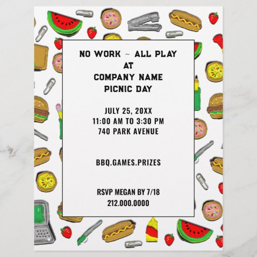 Brochure voor zomerfeest (Achterkant)