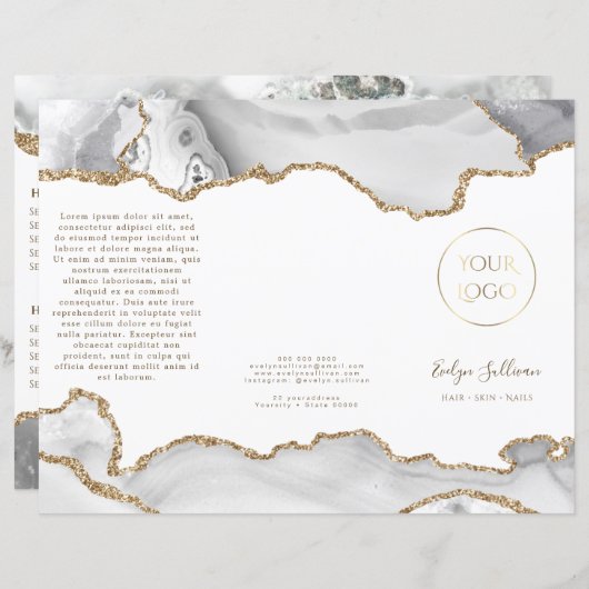 brochure witte agate (Voorkant / Achterkant)