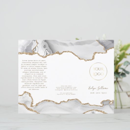 brochure witte agate (Staand voorkant)