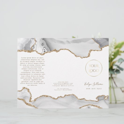 brochure witte agate (Staand voorkant)