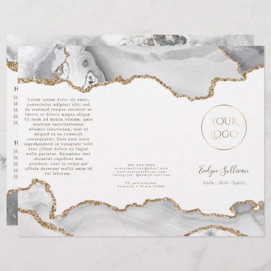 brochure witte agate (Voorkant / Achterkant)