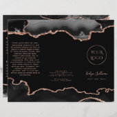 brochure zwarte haarstaart (Voorkant / Achterkant)