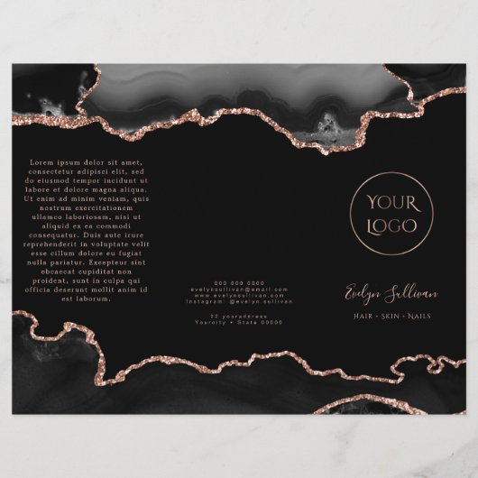 brochure zwarte haarstaart (Voorkant)