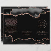 brochure zwarte haarstaart (Voorkant / Achterkant)