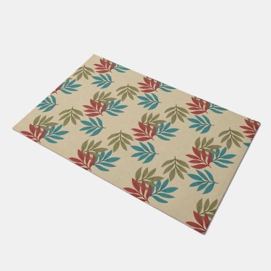 Brochures in kleur Groen, Blauwgroen, Rood Deurmat (Schuin)