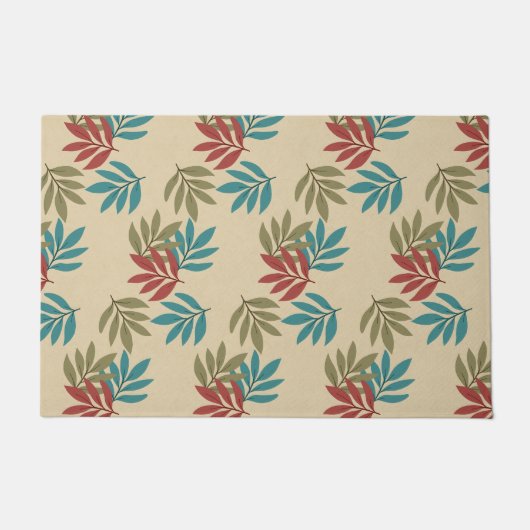 Brochures in kleur Groen, Blauwgroen, Rood Deurmat (Voorkant)