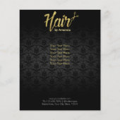 Brochures met de moderne Gold Script Damask Hair S (Voorkant)