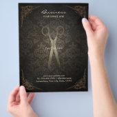  brochures over Damask Hair Salon (Hand)