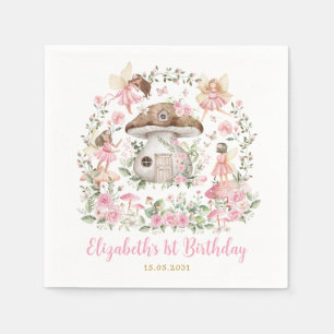 Brochyle wboskaarster Tea Party Girls Birthday Servet