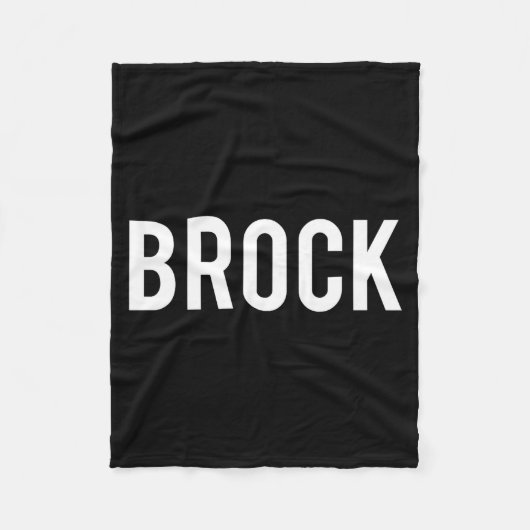 Brock - Cool New Funny Name Fan Gift Tee  Fleece Deken (Voorkant)