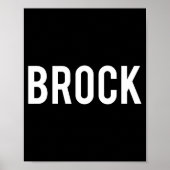 Brock - Cool New Funny Name Fan Gift Tee  Poster (Voorkant)