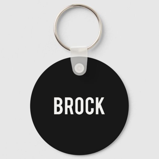 Brock - Cool New Funny Name Fan Gift Tee  Sleutelhanger (Voorkant)
