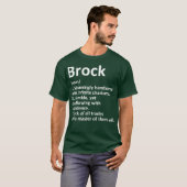 BROCK Definition Personalized Name Funny Gift T-shirt (Voorkant volledig)