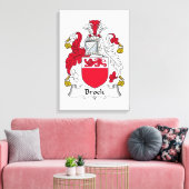 Brock Family Crest Canvas Afdruk (Insitu (Woonkamer))