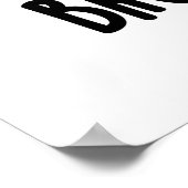 Brock n Roll Grappig Veggie Broccoli Pun Poster (Hoek)