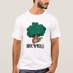 Brock n Roll Grappig Veggie Broccoli Pun T-shirt