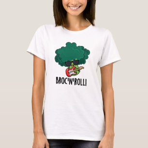Brock n Roll Grappig Veggie Broccoli Pun T-shirt