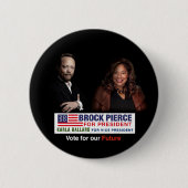 Brock Pierce / Karla Ballard 2020 Ronde Button 5,7 Cm (Voorkant)