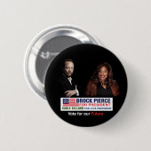 Brock Pierce / Karla Ballard 2020 Ronde Button 5,7 Cm (Voorkant /achterkant)