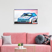 Brock VL Group A Commodore Wrapped Canvas (Insitu (Woonkamer))