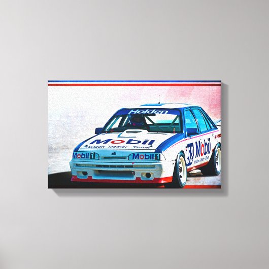 Brock VL Group A Commodore Wrapped Canvas Afdruk (Voorkant)