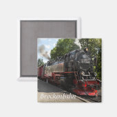 Brockenbahn Spoorweg foto Magneet (Voorkant / Achterkant)