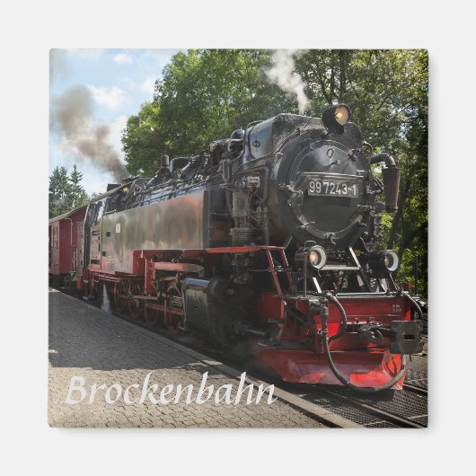 Brockenbahn Spoorweg foto Magneet (Voorkant)