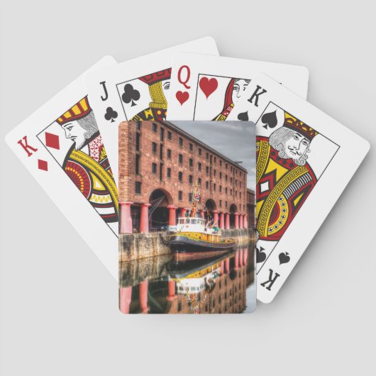 Brocklebank sleepboot Albert Dock Pokerkaarten (Achterkant)