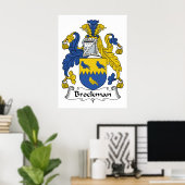 Brockman Family Crest Poster (Thuiskantoor)