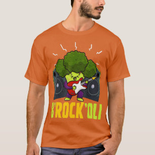 BRockOli Broccoli Vegan Pun Vegetarian Vegetable V T-shirt