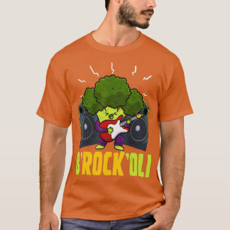 BRockOli Broccoli Vegan Pun Vegetarian Vegetable V T-shirt