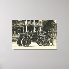 Brockton Brandweer Motor nr. 1 BFD Canvas Afdruk