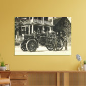 Brockton Brandweer Motor nr. 1 BFD Canvas Afdruk (Insitu (Woonkamer))