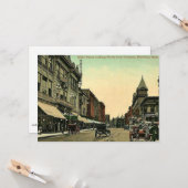 Brockton, Massachusetts, 1910. Kaart (Voorkant / Achterkant in situ)