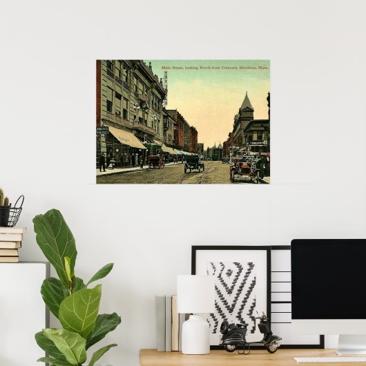Brockton, Massachusetts,  foto van 1910 Poster (Thuiskantoor)