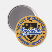 Brockton, Massachusetts Magneet (Voorkant / Achterkant)