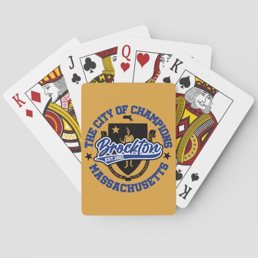 Brockton, Massachusetts Pokerkaarten (Achterkant)