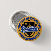 Brockton, Massachusetts Ronde Button 3,2 Cm (Voorkant /achterkant)