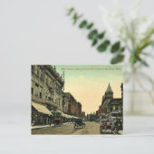 Brockton, Massachusetts, vintage 1910 briefkaart (Staand voorkant)