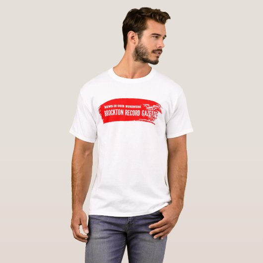 Brockton Record Gazette T-shirt (Voorkant volledig)