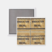 Brockton Stamp Magnet 1 (Voorkant / Achterkant)