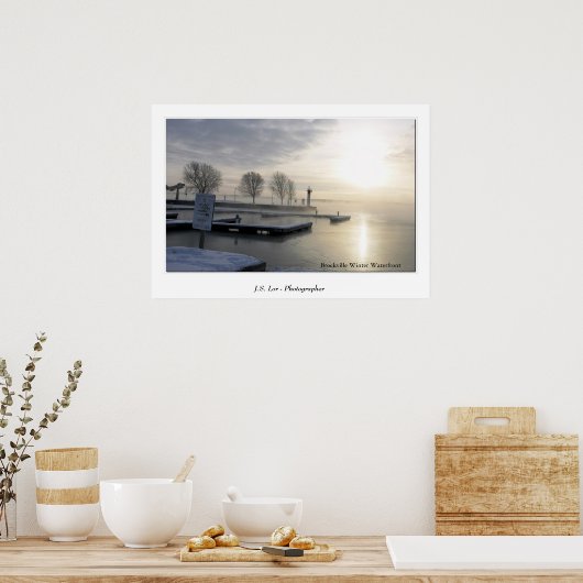 Brockville Winter Waterfront Poster (Keuken)