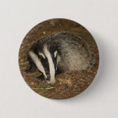 Brockwatch badger ronde button 5,7 cm (Voorkant)