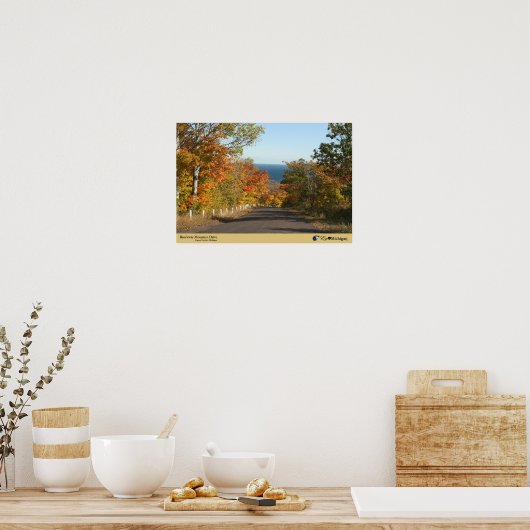 Brockway Mountain Drive - Copper Harbour, Michigan Poster (Keuken)