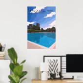 Brockwell Park Londen Reisposter Poster (Thuiskantoor)