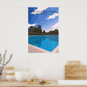 Brockwell Park Londen Reisposter Poster (Keuken)