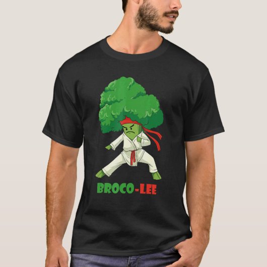 Broco Lee Vegetarian Broccoli Karate T-shirt (Voorkant)
